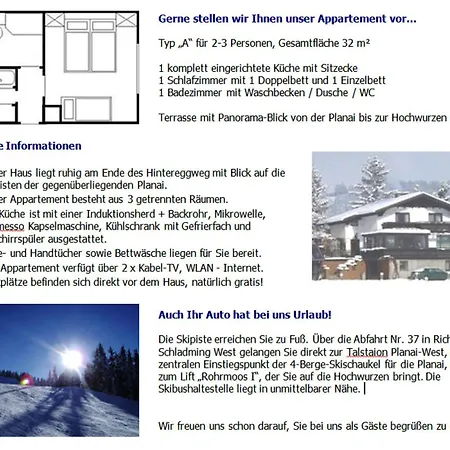 Scharzenberger Und Hinteregg Apartament Schladming